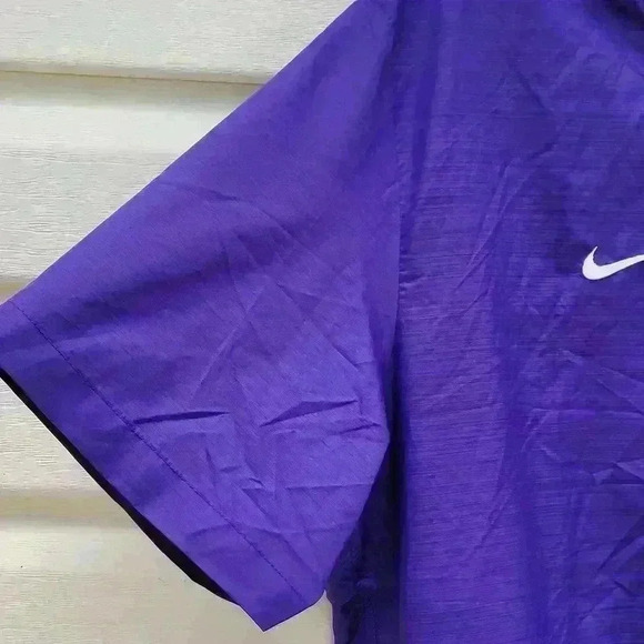 Nike FLETCHER Sideline Lockdown Half-Zip Jacket,LARGE Purple,Pockets Windbreaker - Picture 4 of 17